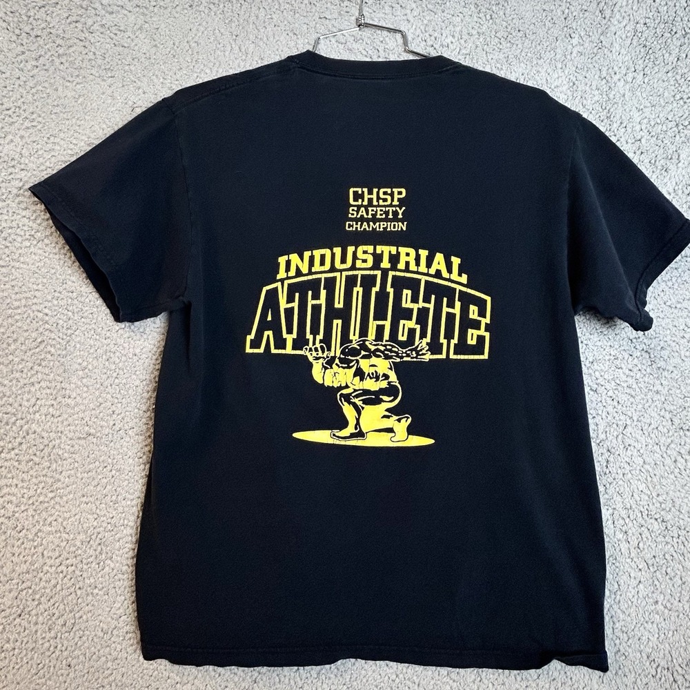 Vintage U P S  INDUSTRIAL ATHLETE T Shirt Size Large Day Safety Rare Graphic